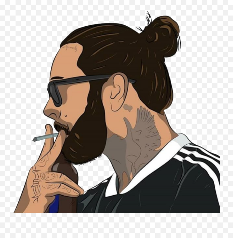 Postmalone Post Malone Posty Png Crop - Post Malone Clip Art,Post Malone Png