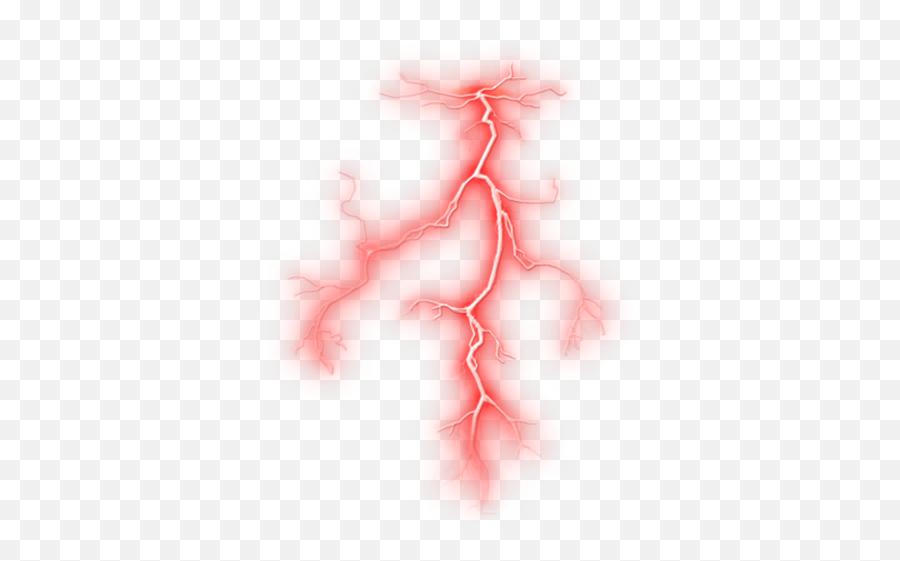Thunder Png Transparent Background - Transparent Red Lightning Png,Thunder Transparent