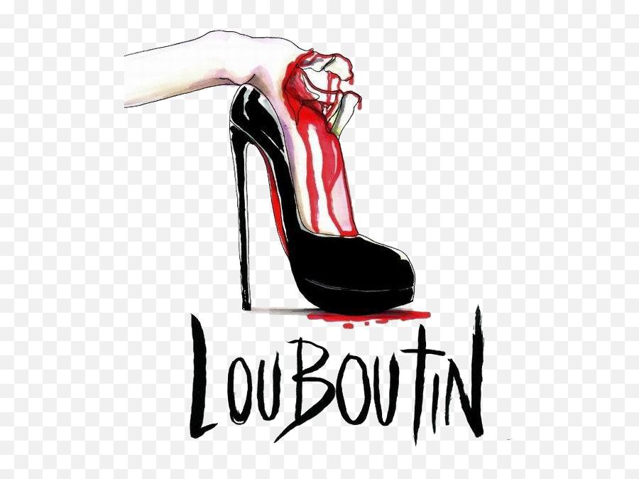 Download Fashion Court Shoes Stiletto Footwear High - Heeled Christian Louboutin Cartoon Png,High Heel Png