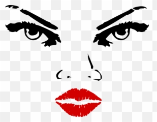 Library Of Eyes And Lips Graphic Stock Png Files - Eyes Nose And Mouth Transparent