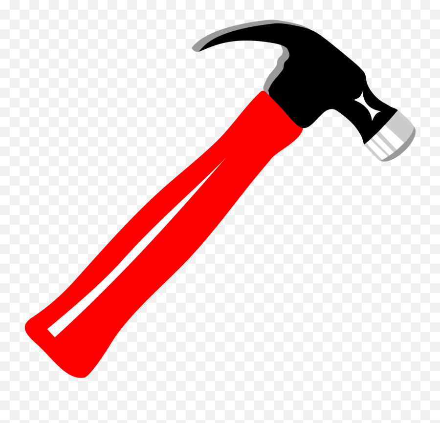 Cartoon Red Hammer Tool Png Download - Cartoon Transparent Hammer Png,Hammer Transparent