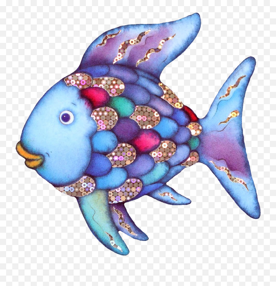 Clipart Invisible Background Rainbow Fish - Clip Art The Rainbow Fish Png,Rainbow Clipart Transparent Background