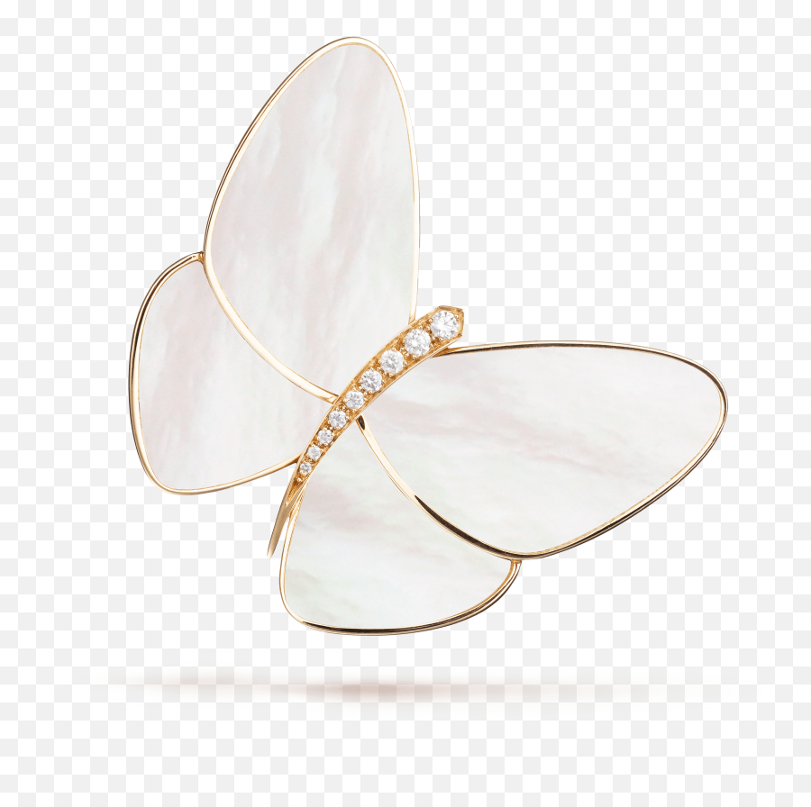 Butterfly Clip - Vcara64100 Van Cleef U0026 Arpels Butterfly Van Cleef Brooch Png,Butterfly Wing Png
