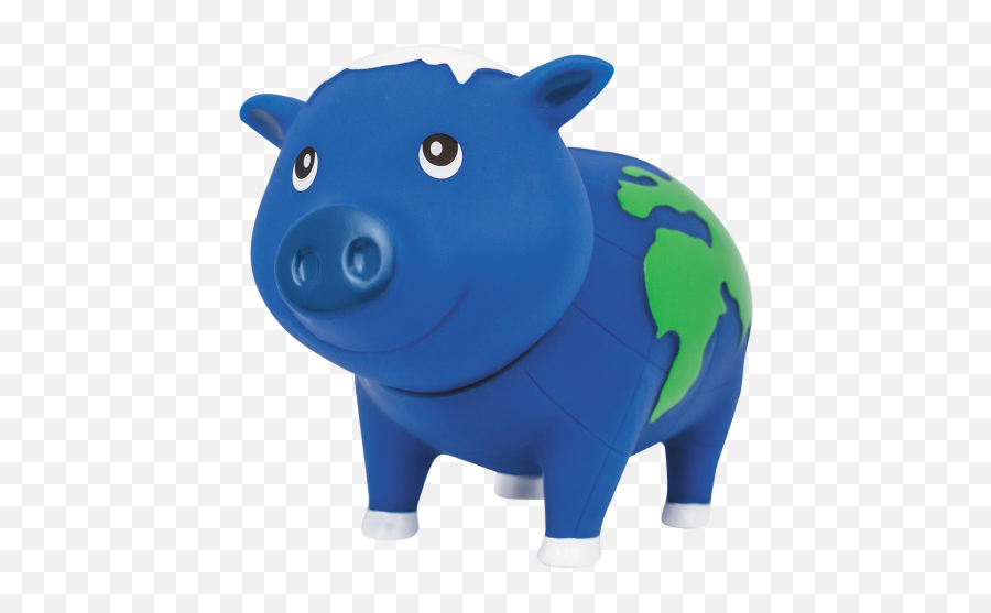 Globe Piggy Bank Biggys - Design By Lilalu Animal Figure Png,Piggy Bank Transparent