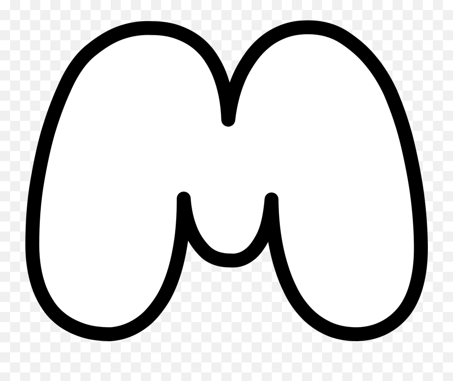 Bubble Letter M - Letter M In Bubble Letters Png,M&ms Logo