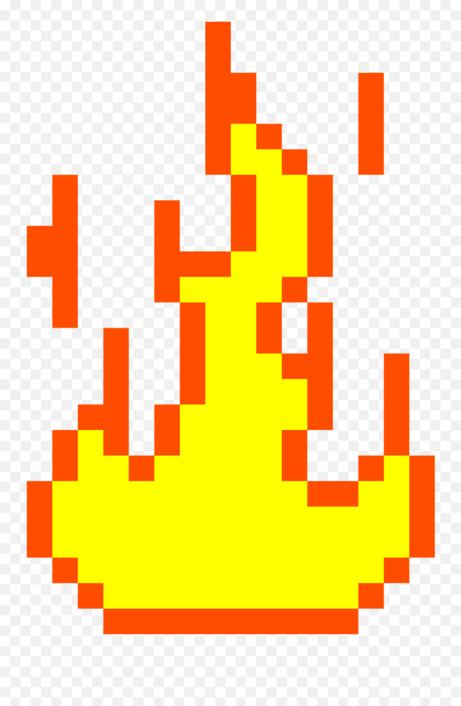 Pixel Fire Png Transparent Background - Fire Pixel Art Png,Pixel Mario Transparent