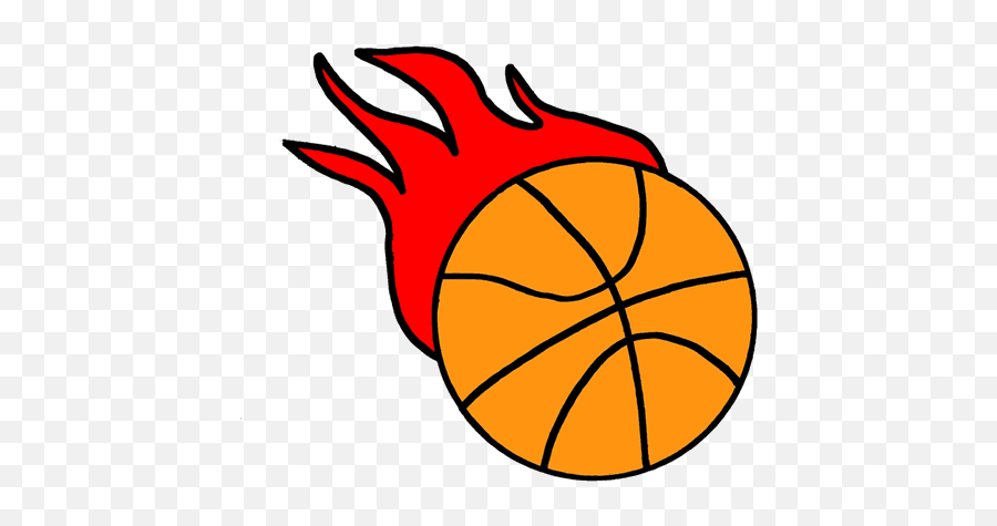 Flaming Basketball Clipart - Flaming Basketball Clip Art Png,Basketball Clipart Transparent