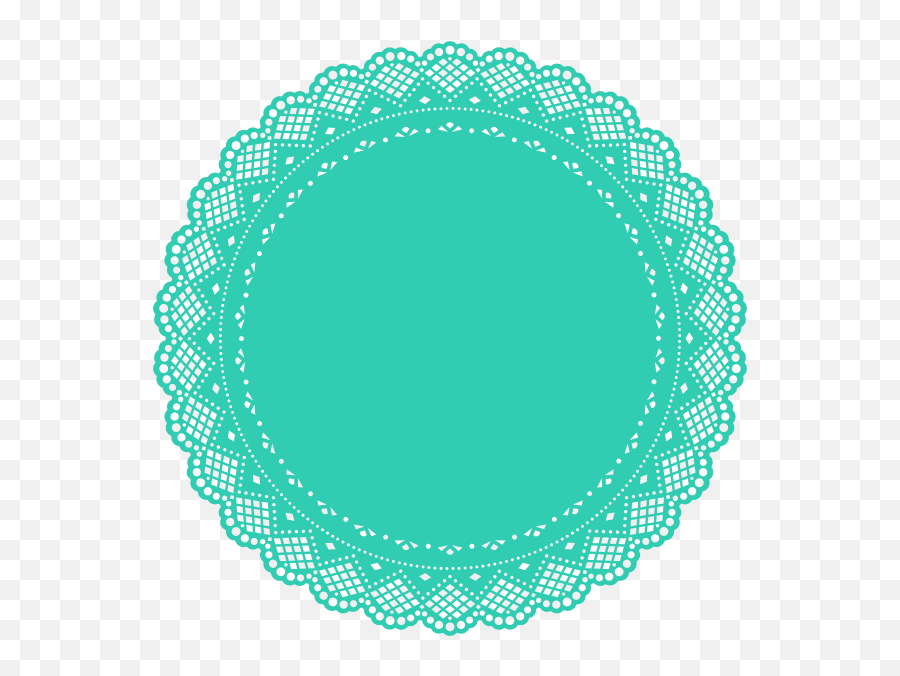 Download Free Png Turquoise Doily Clip Art - Vector My Best Friend Muslimah,Doily Png