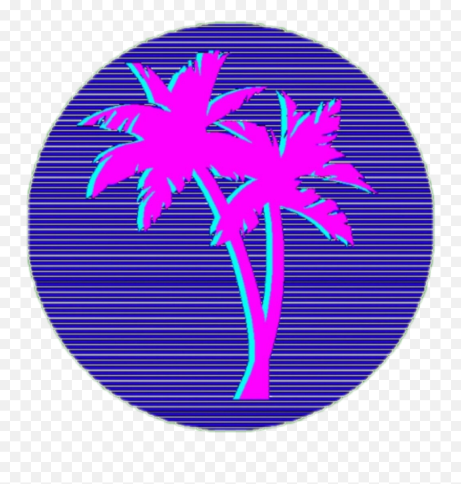 Download Vaporwave Transparent Png - Transparent Vaporwave Palm Tree Png,Vaporwave Transparent