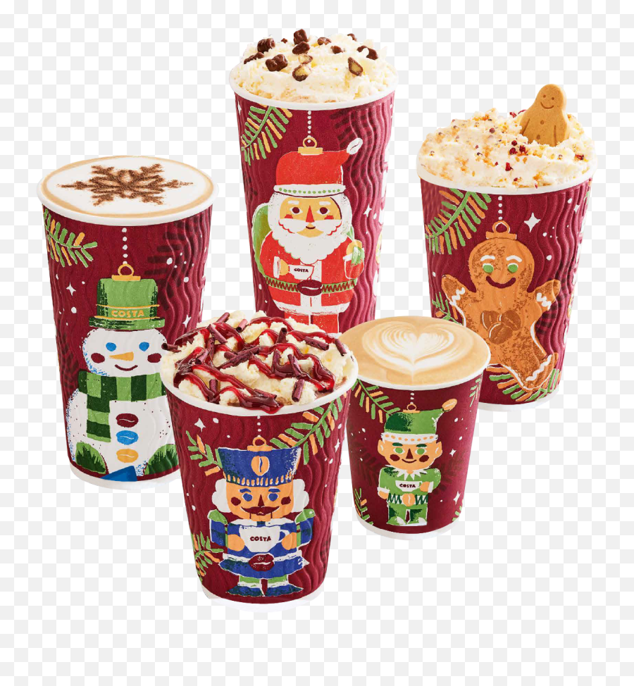 Costa Has Released Their Christmas Cup Designs Of The Year - Costa Christmas Hot Chocolate Png,Starbucks Cup Transparent Background