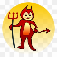 Devil Naughty Demon - Naughty Clipart Png,Trident Png