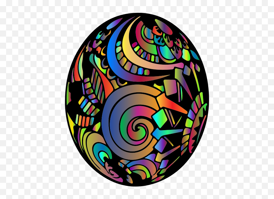 Easter Egg Prismatic Pattern Free Svg - Easter Png,Easter Egg Transparent Background
