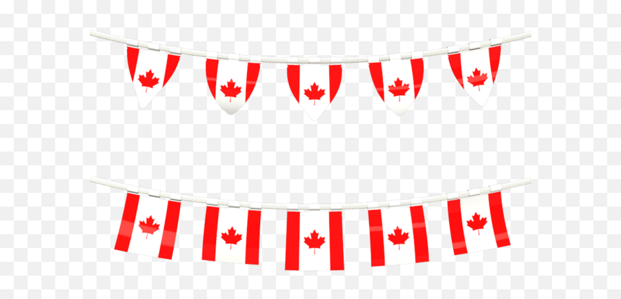 Rows Of Flags - Canadian Flag Banner Png,Canadian Flag Png