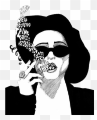 Recursos Bd Random Png 64 - Black And White Smoking Png,Random Png
