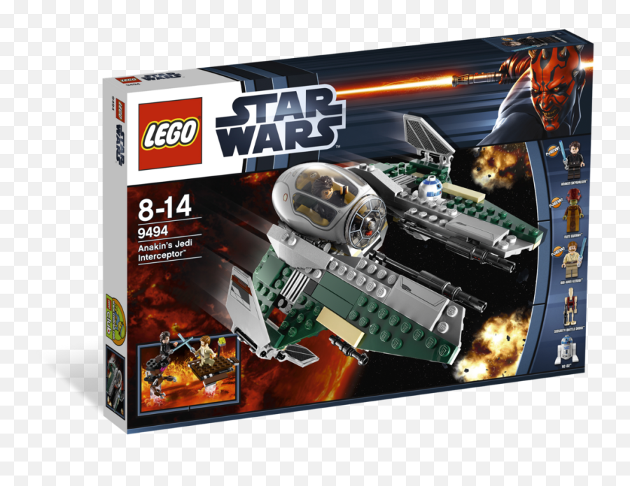 9494 Anakinu0027s Jedi Interceptor - Brickipedia The Lego Wiki Lego Star Wars Intercepteur Jedi Png,Anakin Skywalker Png