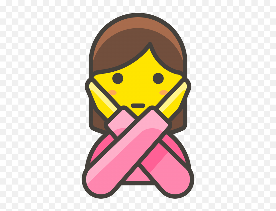 Download Hd Woman Gesturing No Emoji - Reject Icon Png,No Emoji Png