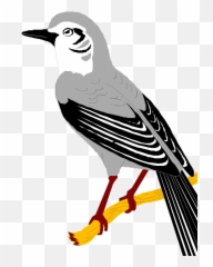 Mockingbird Svg Vector Clip Art - Svg Clipart Mockingbirds Clipart Png,Mockingbird Png