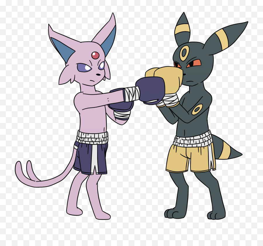 Espeon And Umbreon Boxing U2014 Weasyl - Eevee Boxing Png,Espeon Png