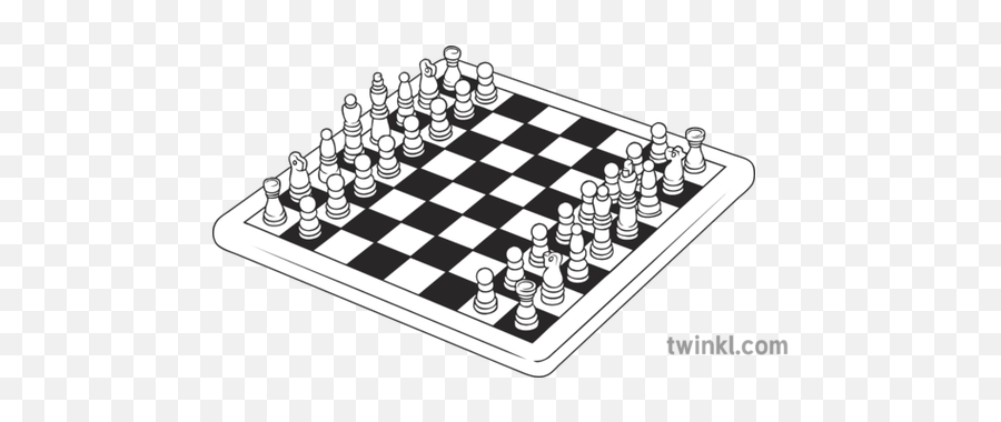 Chess Board With Peices Pshe Games Secondary Bw Rgb - Imagenes De Ajedrez En Caricatura Png,Chess Board Png