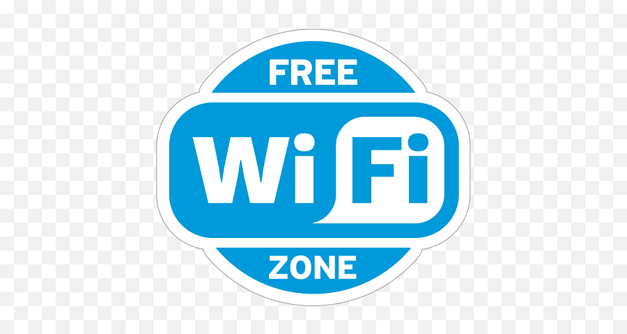 Wifi Free Zone Blue Print - Free Wifi Zone Png Logo,Free Wifi Png