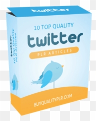 10 Top Quality Twitter Plr Articles Content Pack - Bird Icon png