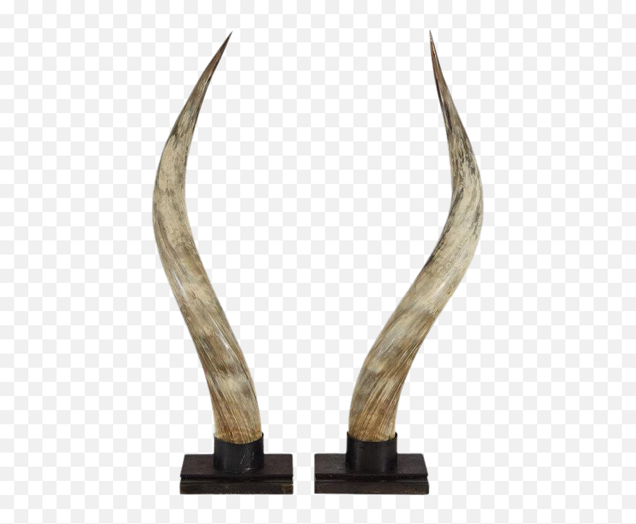 Devil Hornspng - Excellent Steer Horns On Stands A Pair Statue,Bull Horns Png