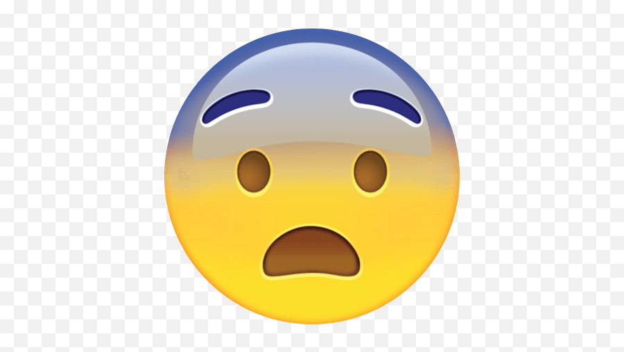 Fearful Face Emoji Transparent Png - Designbust Omg Emoji Png Sticker,Flame Emoji Png