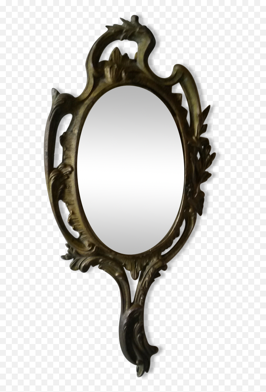 Beveled Hand Mirror 29x14cm Selency - Mirror Png,Hand Mirror Png