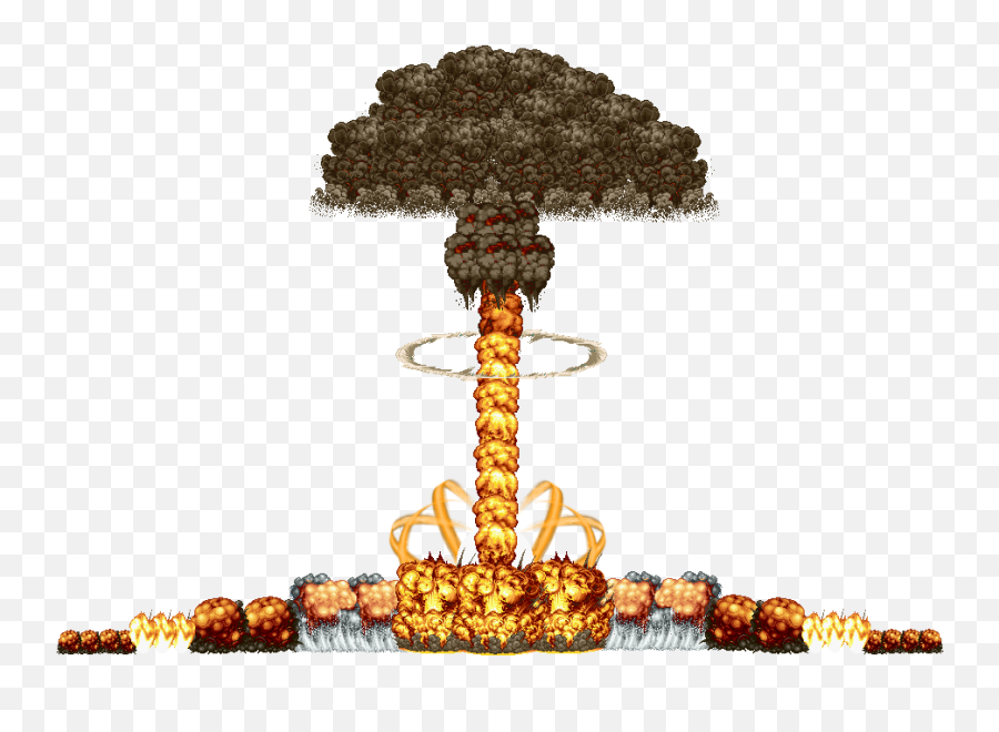 Download Hd Mushroom Cloud Nuke Ver By Veronwoon - Tree Nuke Mushroom Cloud Clipart Png,Mushroom Cloud Transparent
