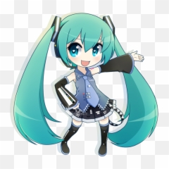 Chibi Hatsune Miku Png Image - Chibi Hatsune Miku Png,Miku Transparent