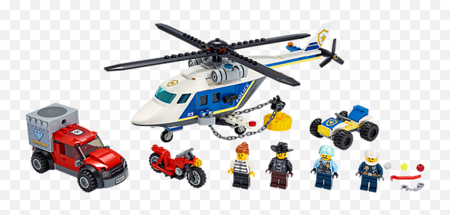 Police Helicopter Chase - Kiddiwinks Online Lego Shop Lego City Police Helicopter Chase 60243 Png,Police Helicopter Png