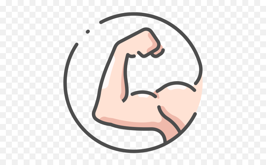 Arm Muscle Male Body Free Icon Of Human Color - Big Png,Muscle Png