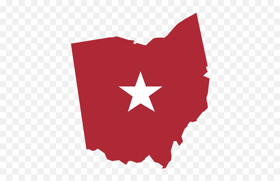 State - Red State Of Ohio No Background Png,Ohio State Png