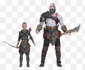 God Of War 2018 - Kratos And Atreus Ultimate 7 Inch Action Figure 2pack God Of War Figure Png,God Of War 2018 Logo