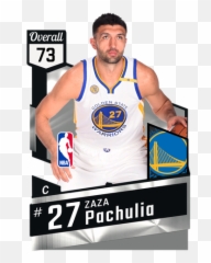 Zaza Pachulia 73 - Nba 2k17 Myteam Silver Card 2kmtcentral Golden State Warriors For Iphone Png,Nba 2k17 Logo