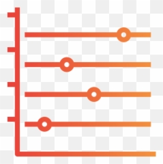 Horizontal Dot Line Graph Icon Of - png