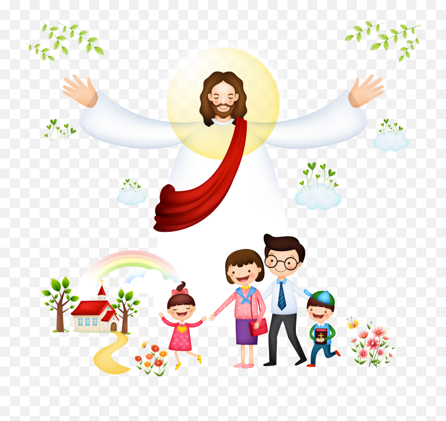 Bible Jesus Vector Christianity - Christianity Children Png,Children Png
