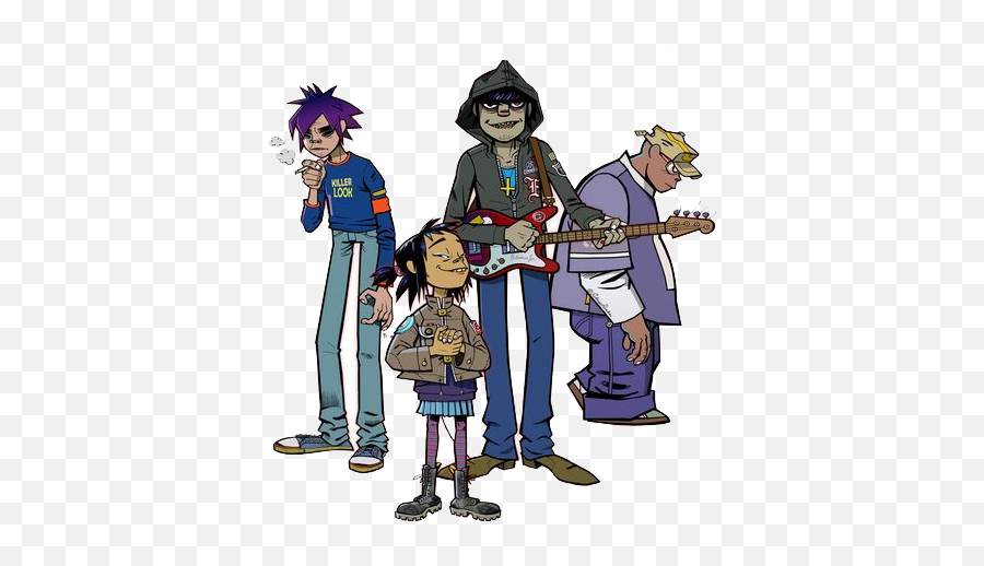 Gorillaz Psd Official Psds - Gorillaz Phase 1 Art Png,Gorillaz Transparent