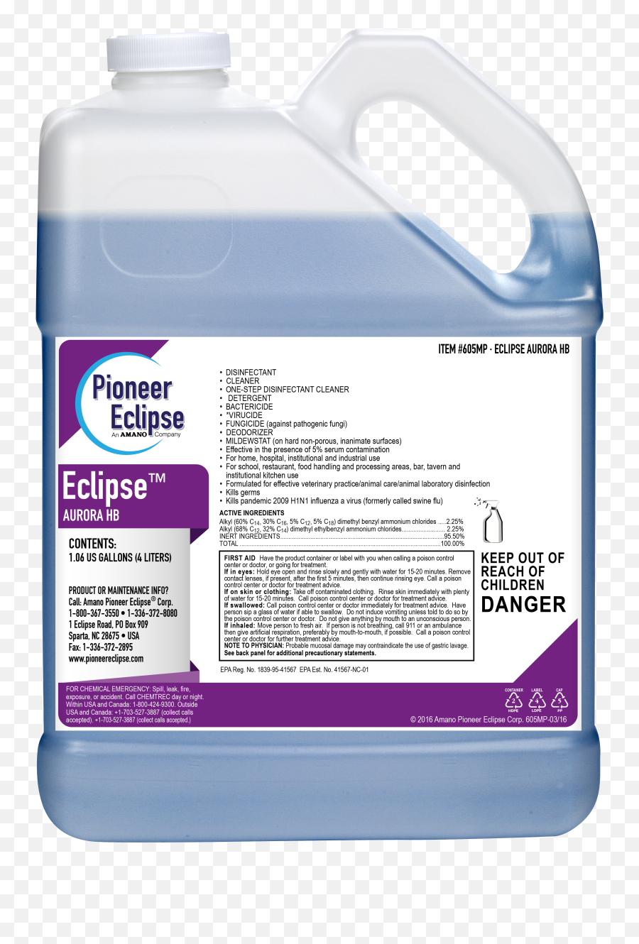 Eclipse Aurora Hb Germicide U0026 Disinfectant Pioneer - Household Cleaning Supply Png,Eclipse Png