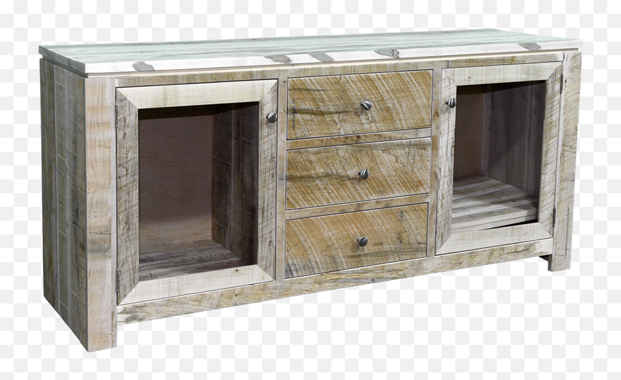 Rough Cut Metro 2 Door 3 Drawer Tv Stand U2013 Craftworks - Solid Png,Tv Stand Png