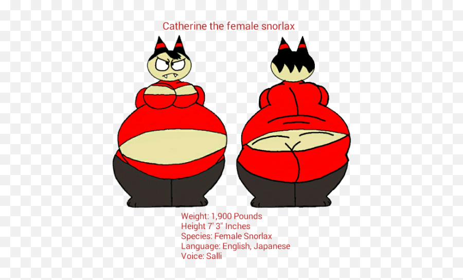 Catherine The Female Snorlax Character Model By - Female Snorlax Png,Snorlax Transparent