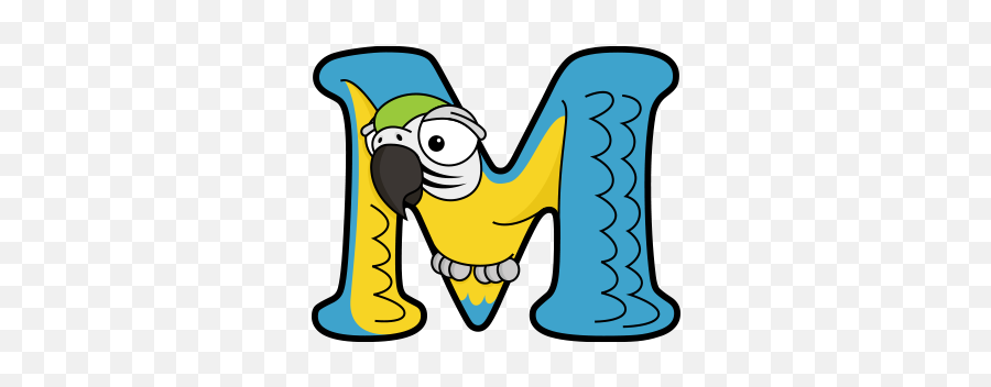 Animals That Start With M - Alphabetimals Macaw Png,M&m Logo Font