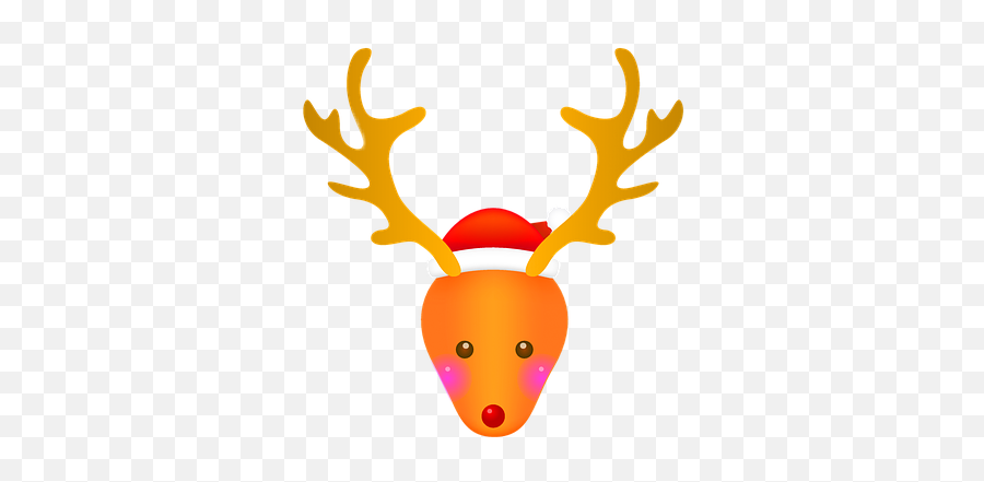 Christmas Reindeer Antlers Sticker By Margarita - Cuernos De Alce Png,Christmas Antlers Png
