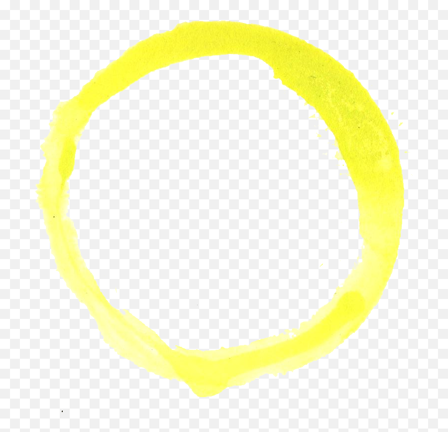 4 Yellow Watercolor Circle - Dot Png,Yellow Splash Png