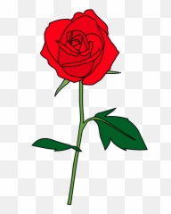 Red Rose - Royalty Free Images Of A Rose Png,Stem Png