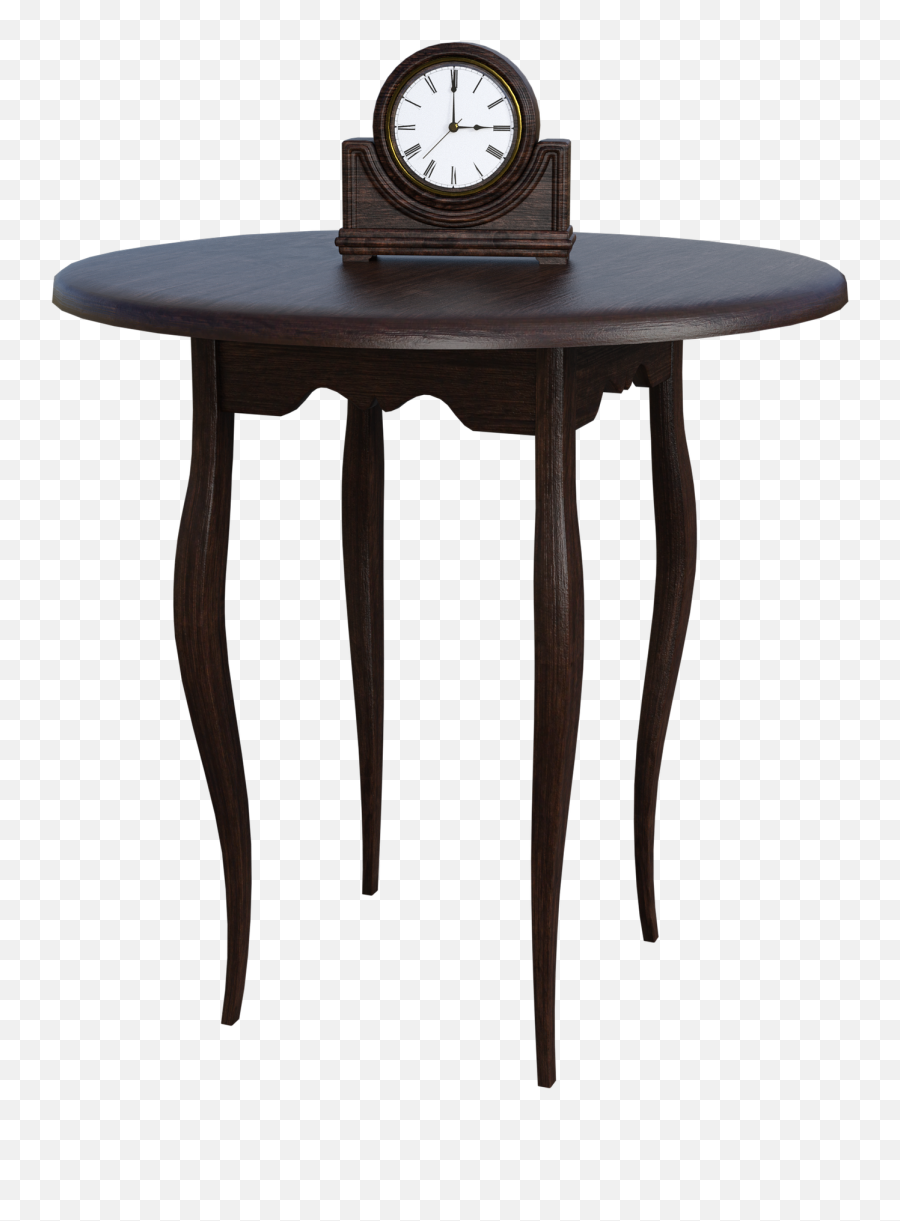 Table Clock Time Brown Wood Board - End Table Png,Wood Grain Png