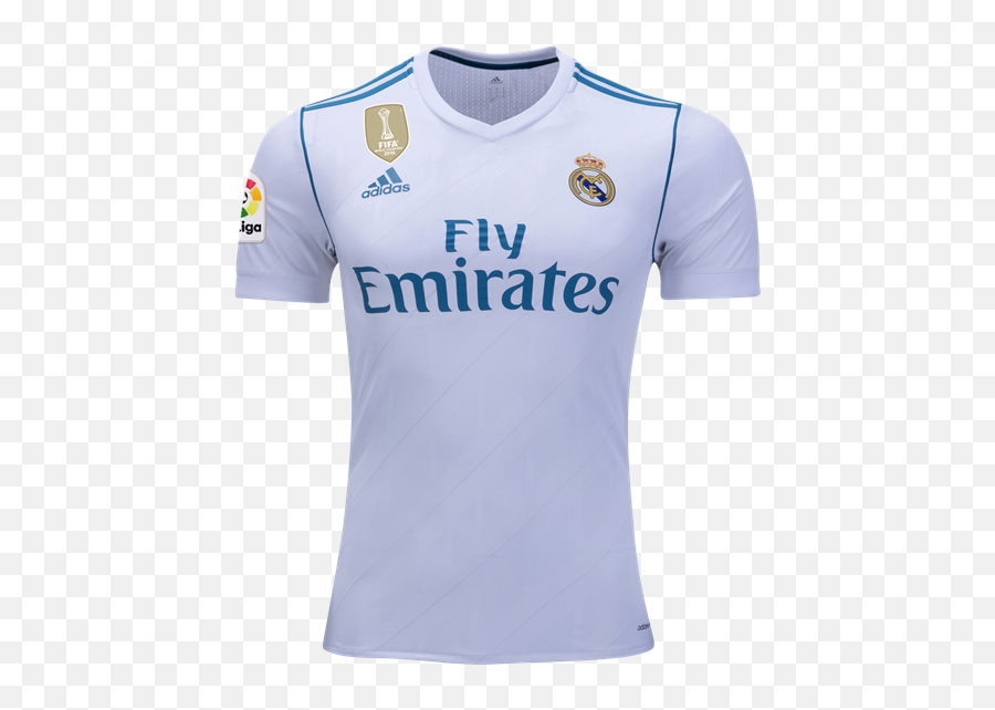 17 - 18 Real Madrid Home Football Shirt Marco Asensio 20 Real Madrid Fly Emirates Jersey Png,Soccer Jersey Png