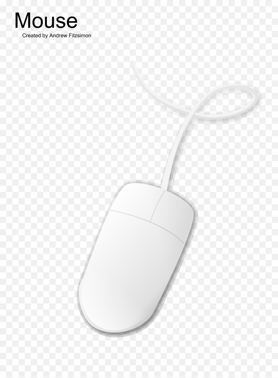 Pc Mouse Transparent - White Mouse With Wire Png,Computer Mouse Transparent