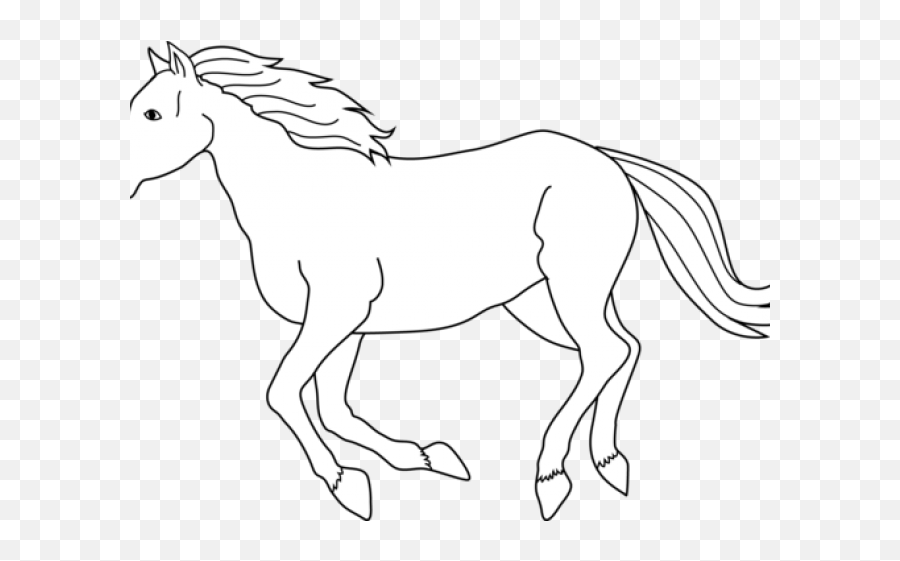 Clipart Of The Day - White Horse Clipart Png,Horse Running Png