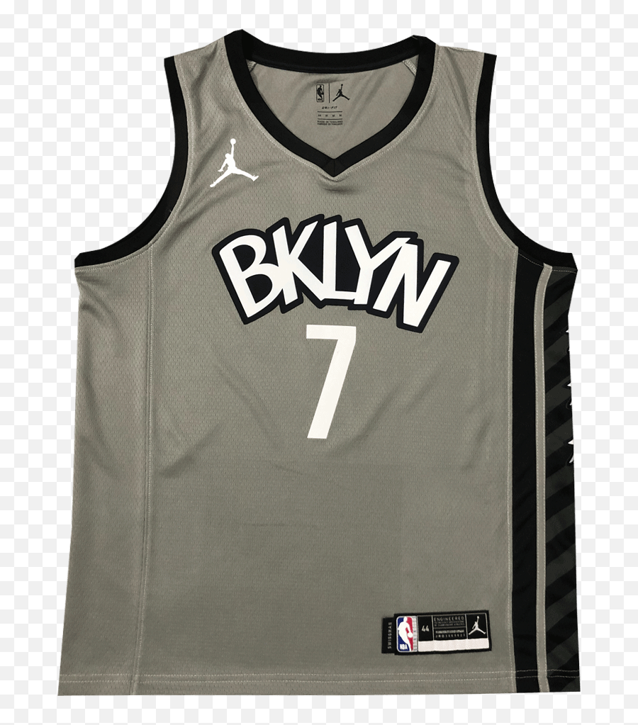 Durant 7 Brooklyn Nets Swingman Gray Nba Jersey 202021 By - Brooklyn Nets Statement Jersey 2020 Png,Nba Icon
